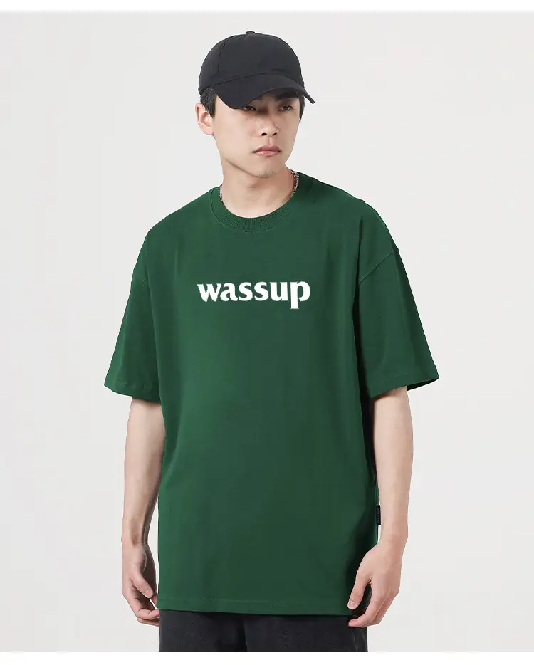 Wassup Heavy Cotton Men's T-Shirt Loose Fit — feature 20