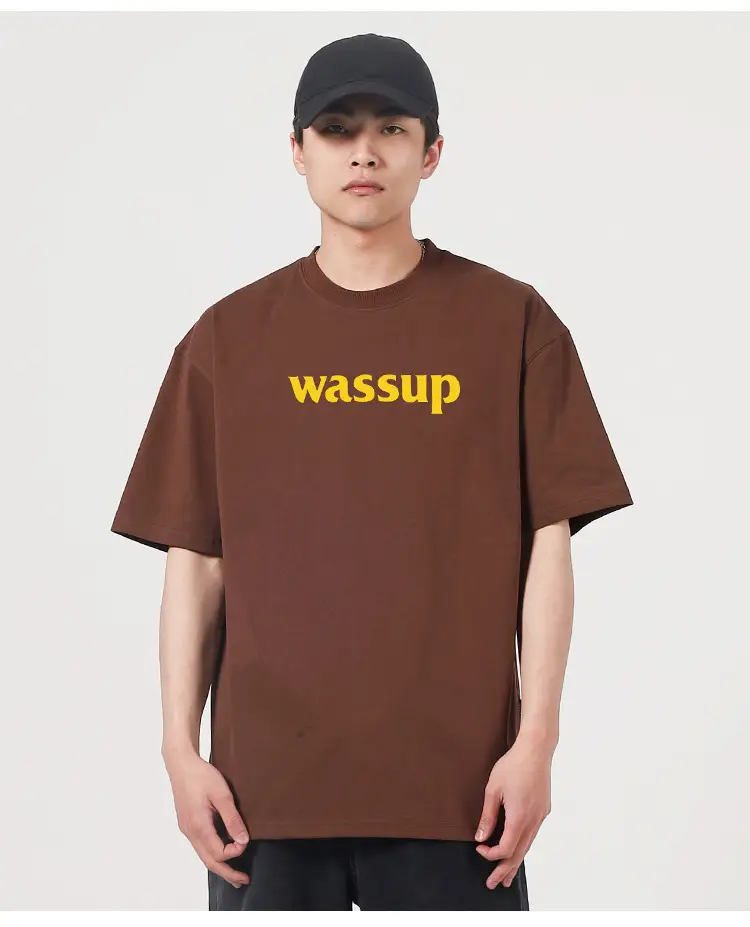 Wassup Heavy Cotton Men's T-Shirt Loose Fit — feature 21