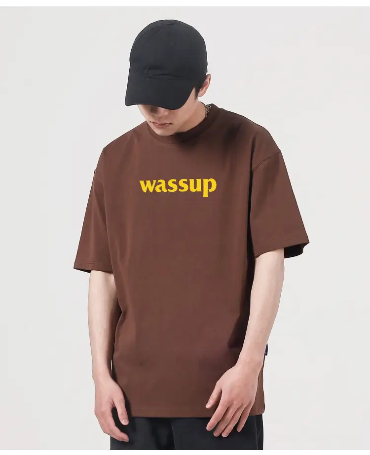 Wassup Heavy Cotton Men's T-Shirt Loose Fit — feature 22