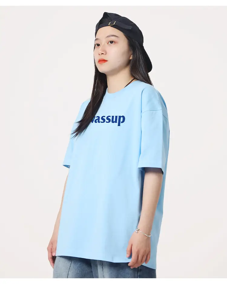 Wassup Heavy Cotton Men's T-Shirt Loose Fit — feature 24