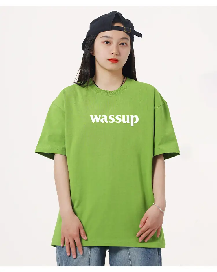 Wassup Heavy Cotton Men's T-Shirt Loose Fit — feature 26