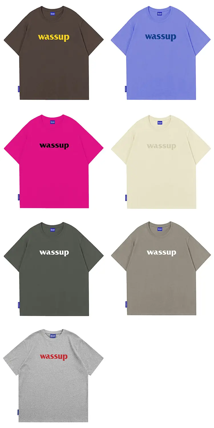 Wassup Heavy Cotton Men's T-Shirt Loose Fit — feature 28