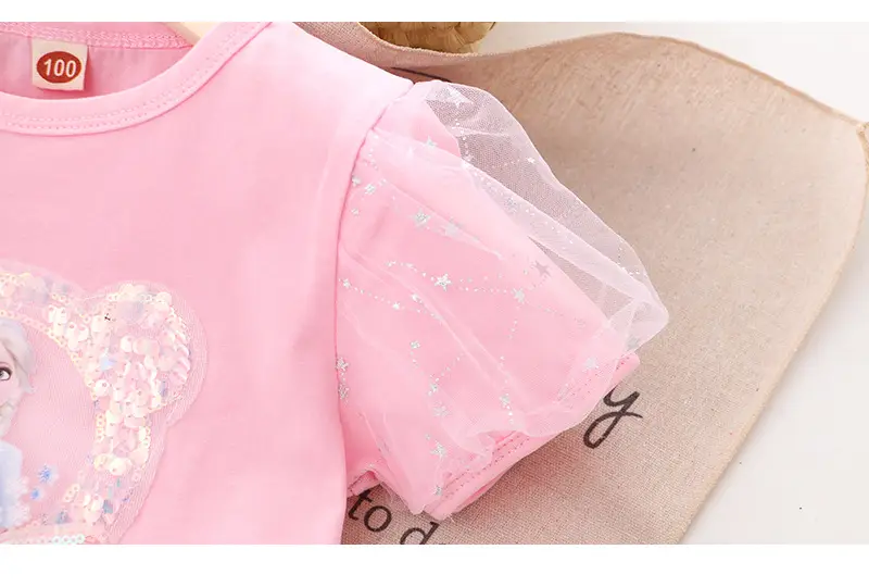 2024 Girls Bubble Sleeve T-Shirts Set of 3 — feature 15