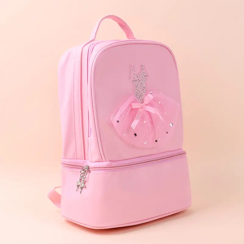Pink Ballet Dance Backpack for Girls Children's Ballet Training