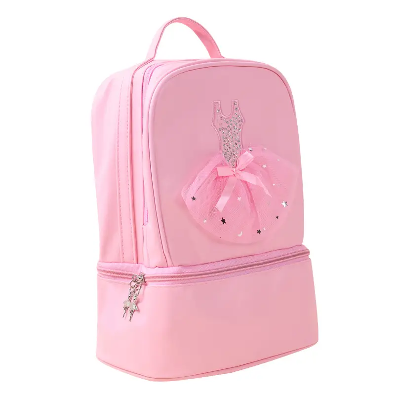 Pink Ballet Dance Backpack for Girls Children's Ballet Training