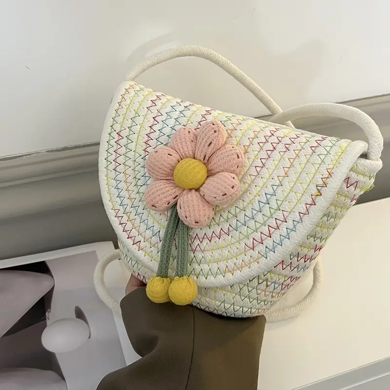 Korean Style Flower Crossbody Bag Women - Image 3