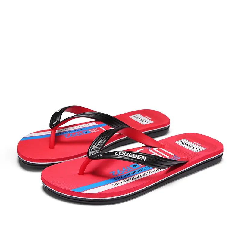 2023 Korean Style Black Blue Sandals for Men
