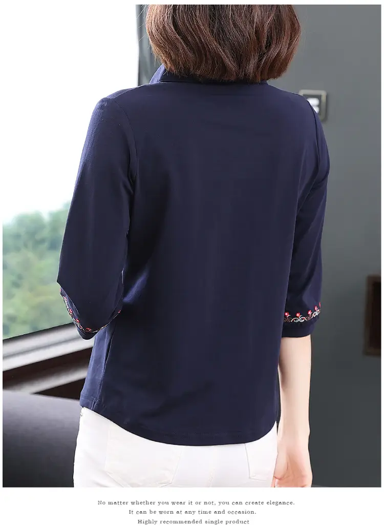 Women Cotton Polo Shirt Pink Large Summer 2023 — feature 12