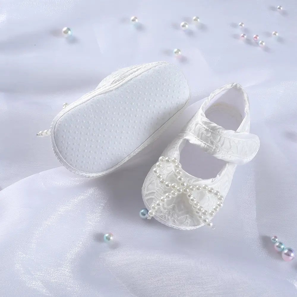 2023 New White Lace Princess Baby Shoes Full Moon Dress