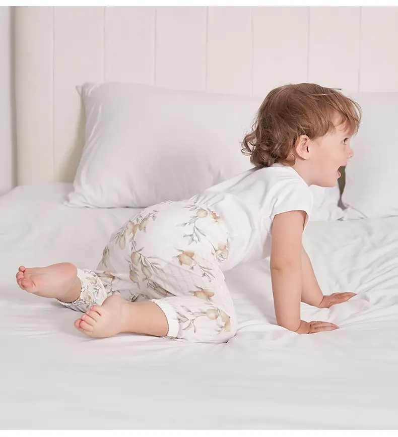 Baby Anti-Mosquito Pants White Cotton Summer Boys Girls — feature 17