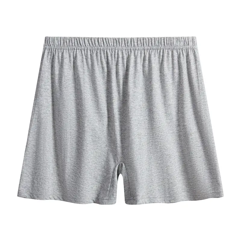 Pure Cotton Men's Boxer Briefs Plus Fat Enlarged Blue