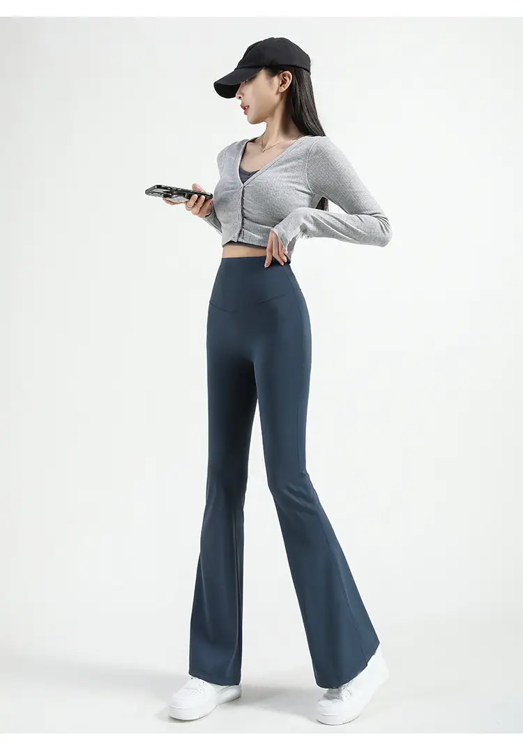 Black Shark Flare Pants Women's Outerwear — feature 15