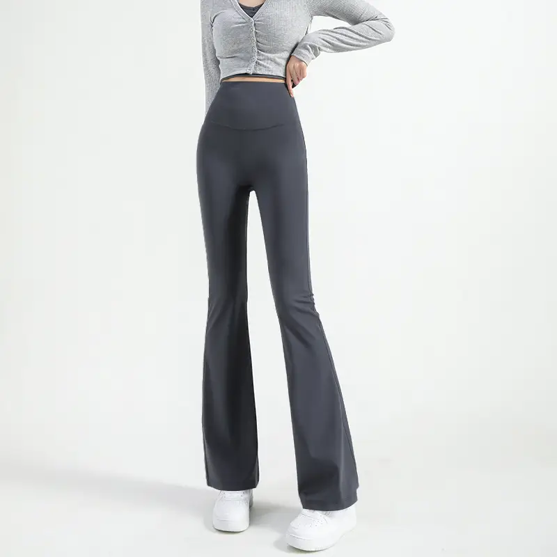 Black Shark Flare Pants Women's Outerwear - Image 2