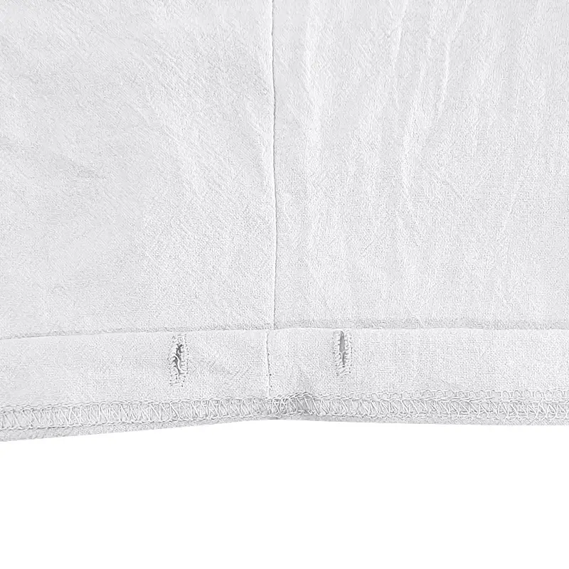 Men's Black Linen 7" Shorts Casual Summer — feature 10