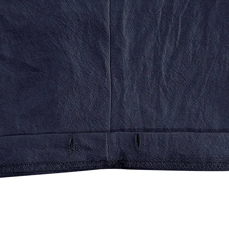 Men's Black Linen 7" Shorts Casual Summer — feature 21