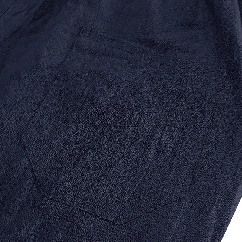Men's Black Linen 7" Shorts Casual Summer — feature 22