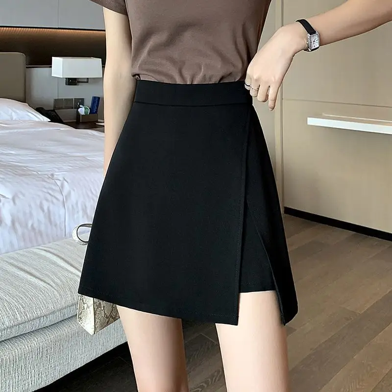 Plus Size Black A-Line Skirt Suit Women - Image 3