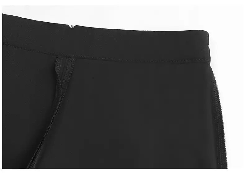 Plus Size Black A-Line Skirt Suit Women — feature 16