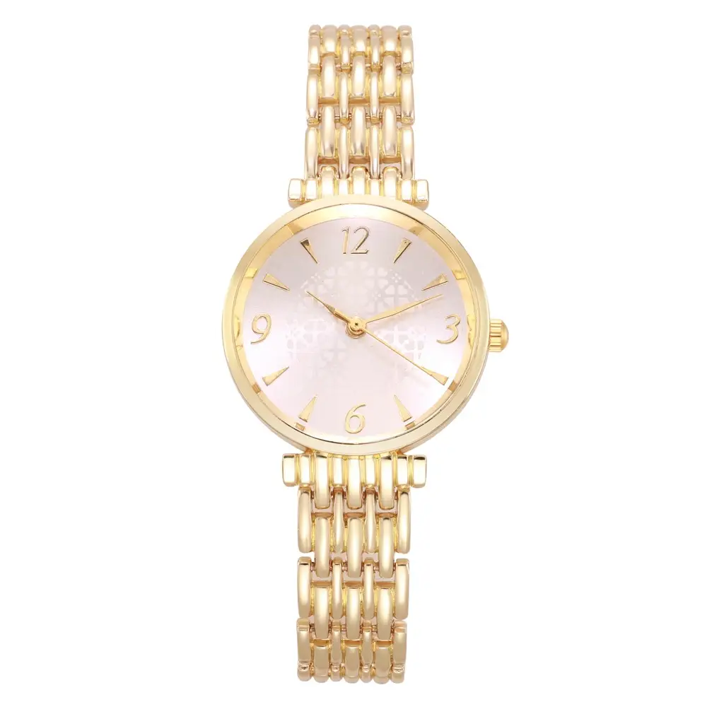 Rose Gold Digital Watch for Women with Chain Strap - Image 2