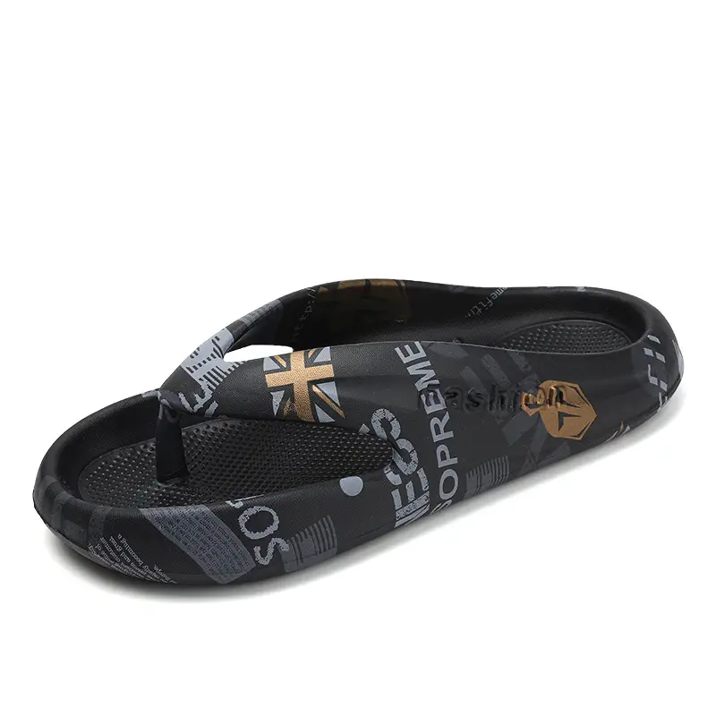 2023 K-style Men's Grey Cross-border Flip-flops