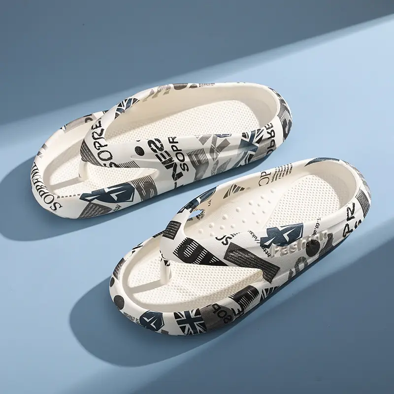 2023 K-style Men's Grey Cross-border Flip-flops