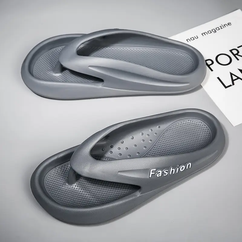 2023 K-style Men's Grey Cross-border Flip-flops