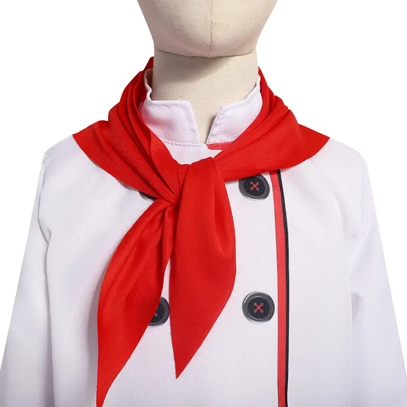 Children Chef Set Red Bow Kitchen Costume S to XL — feature 14