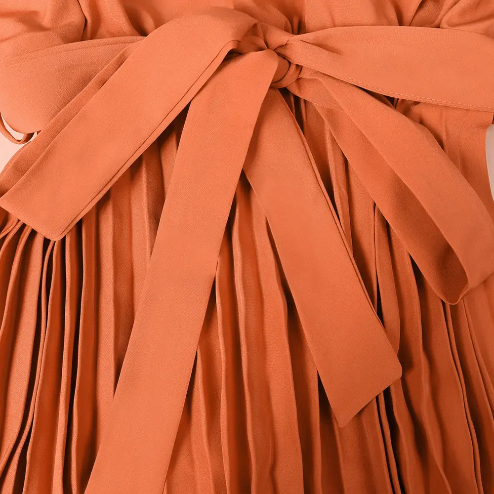 Women's Orange Waist Suspender Dress Party Wear — feature 23