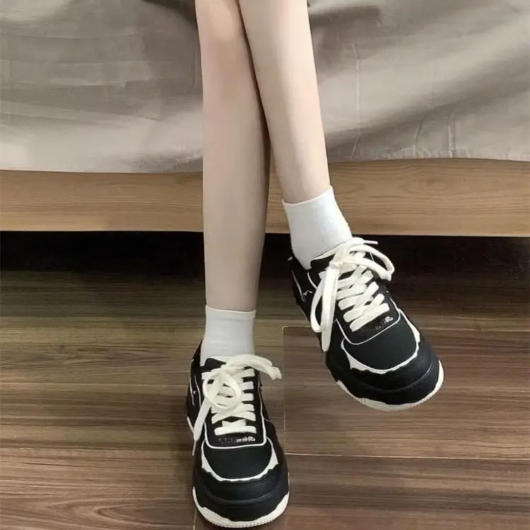 Black Casual Panda Shoes Women Summer 2023