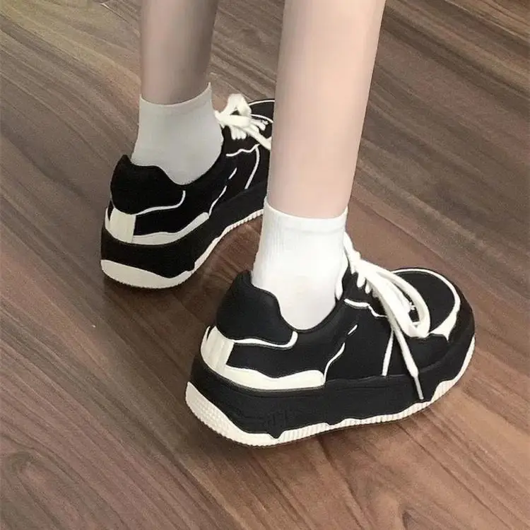 Black Casual Panda Shoes Women Summer 2023