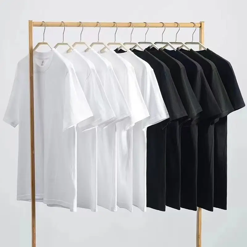 Pure Cotton Loose White T-Shirt for Men Summer - Image 6