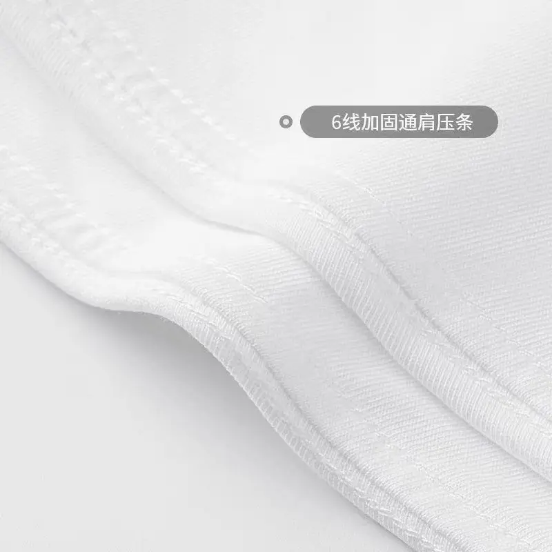 Pure Cotton Loose White T-Shirt for Men Summer — feature 19