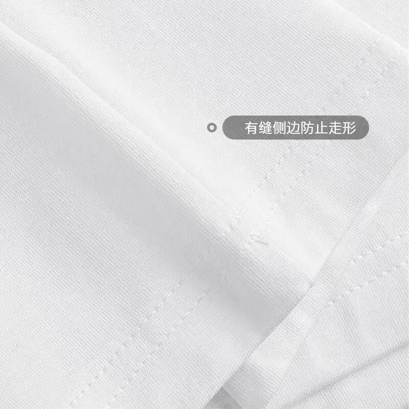 Pure Cotton Loose White T-Shirt for Men Summer — feature 22