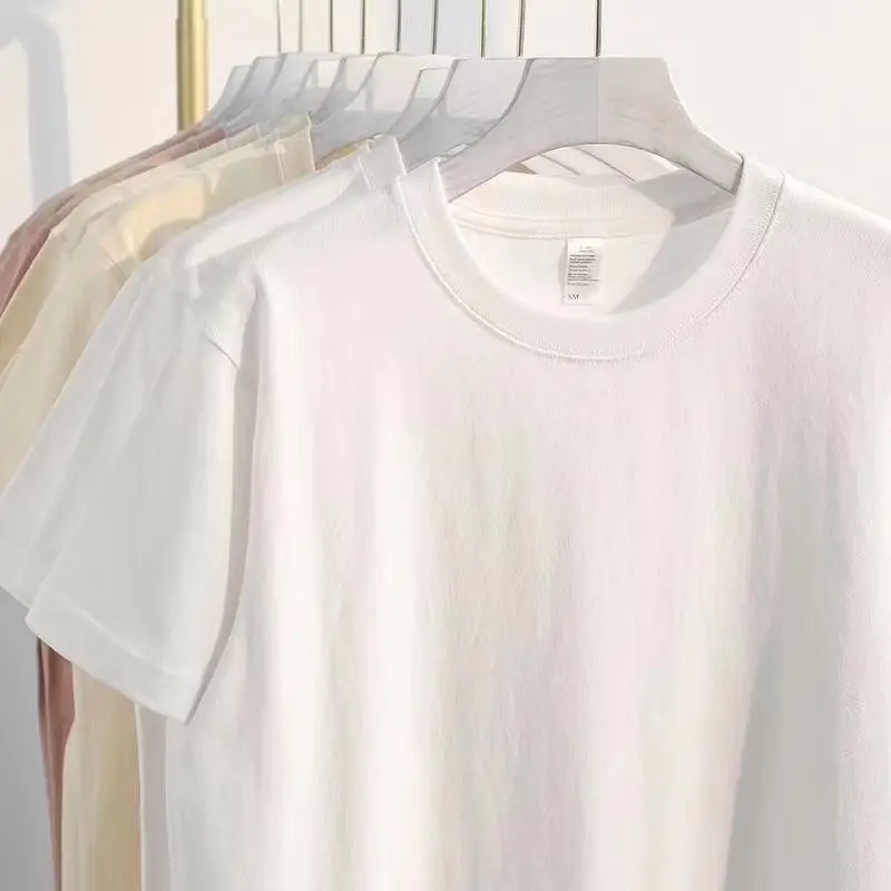 Pure Cotton Loose White T-Shirt for Men Summer — feature 23