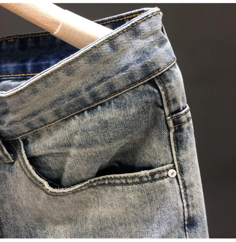 Men Ripped Cropped Jeans 2023 New Style — feature 15