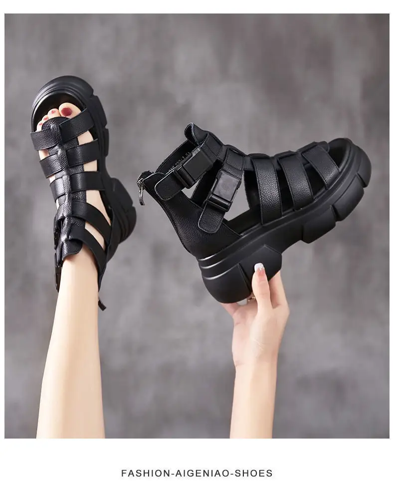 Black Cut Out Wedge Sandals for Women 2023 — feature 14