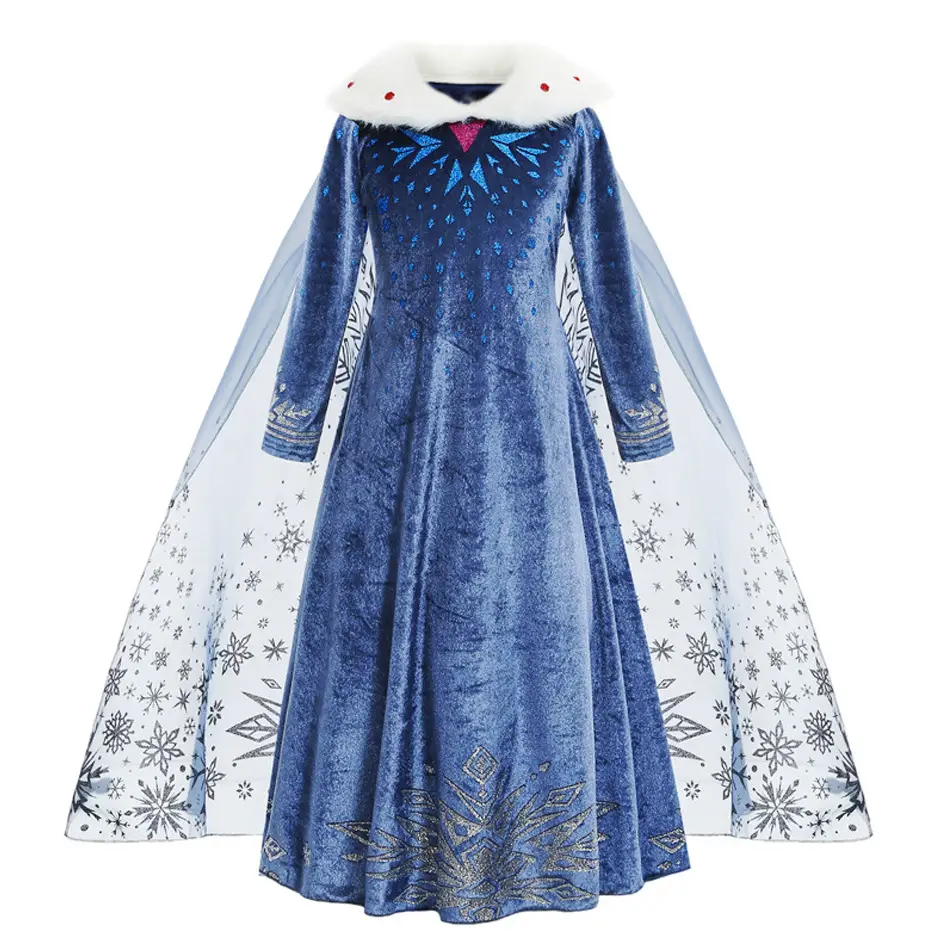Elsa Ice Crown with Blue Tassels for Girls - Image 10