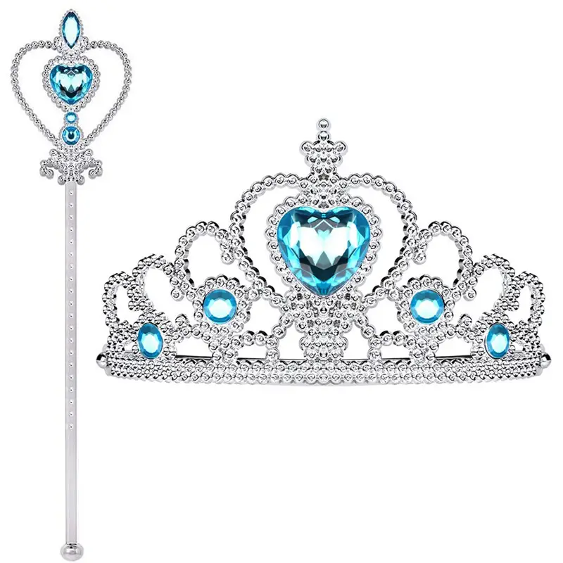 Elsa Ice Crown with Blue Tassels for Girls - Image 17