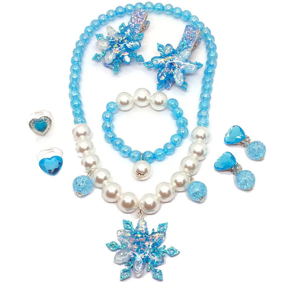 Elsa Ice Crown with Blue Tassels for Girls - Image 20