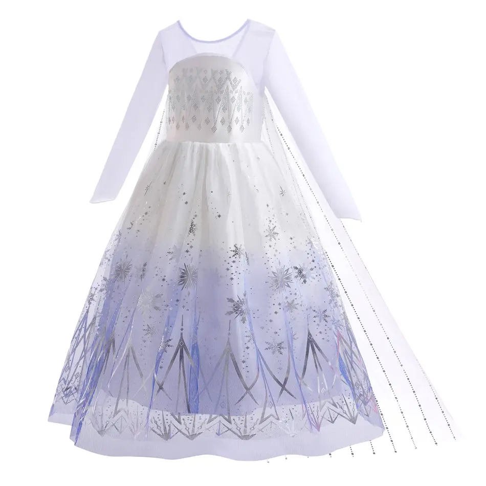 Elsa Ice Crown with Blue Tassels for Girls - Image 6