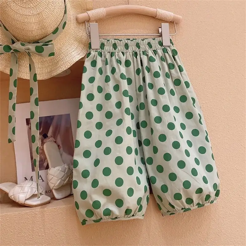 Girls Sleeveless Polka Dot Suit 2024 — feature 13