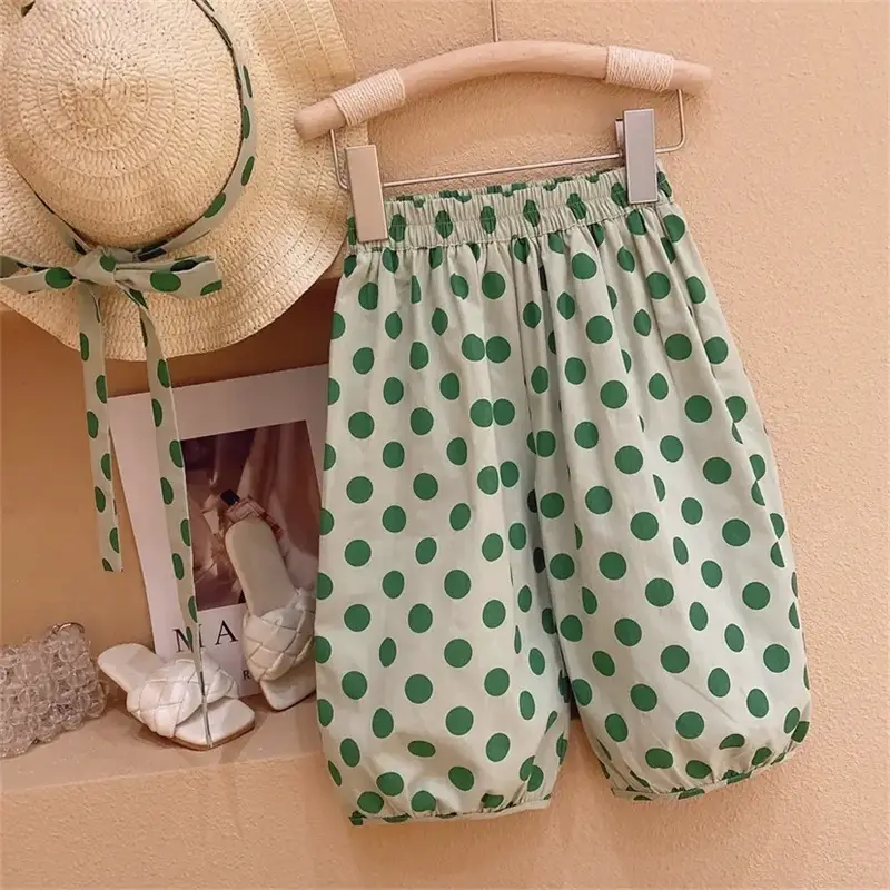 Girls Sleeveless Polka Dot Suit 2024 — feature 14