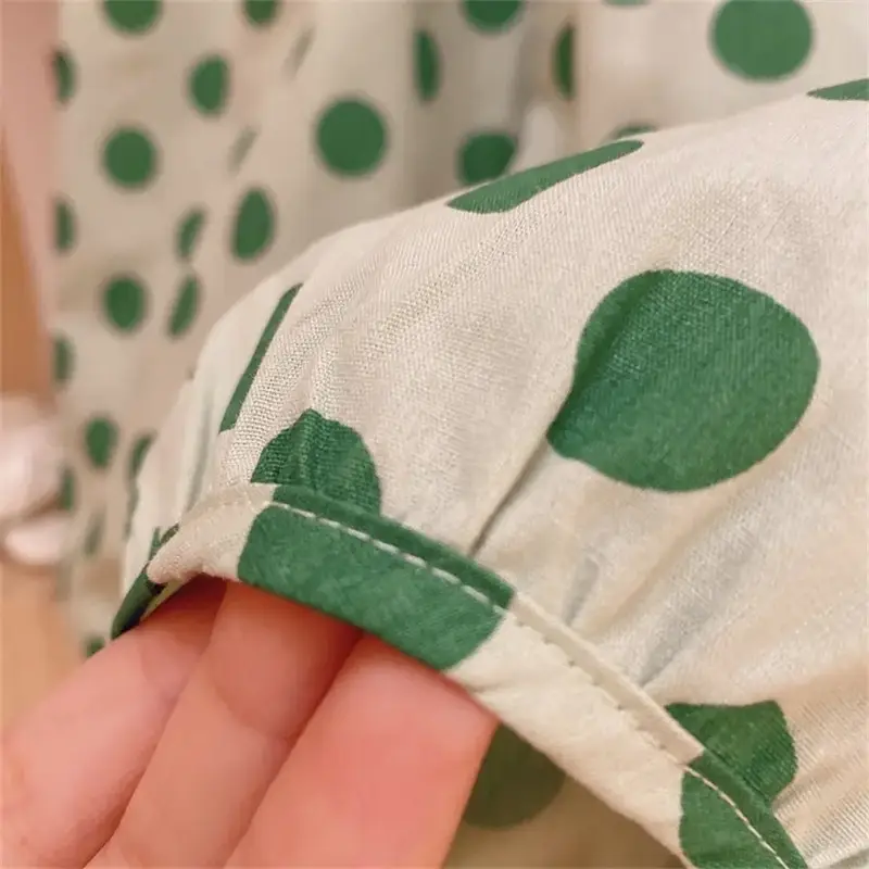 Girls Sleeveless Polka Dot Suit 2024 — feature 17