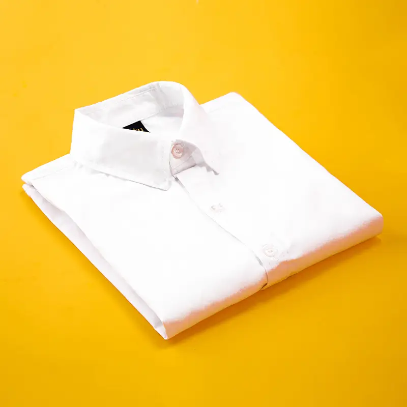 Boys White Short Sleeve Pure Cotton Shirt - Image 6