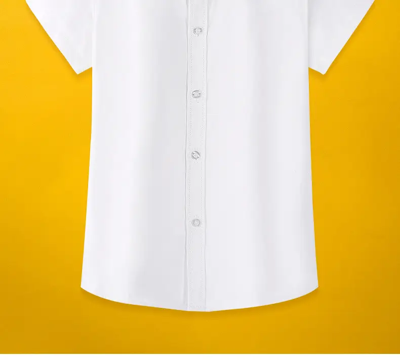 Boys White Short Sleeve Pure Cotton Shirt — feature 2