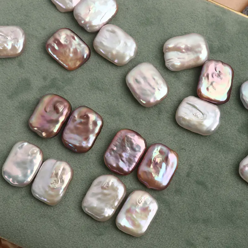 Natural Pearl Baroque Square Loose Beads