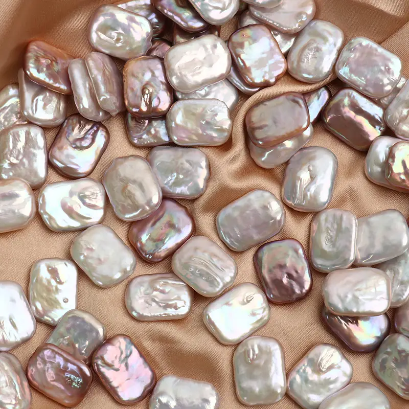 Natural Pearl Baroque Square Loose Beads