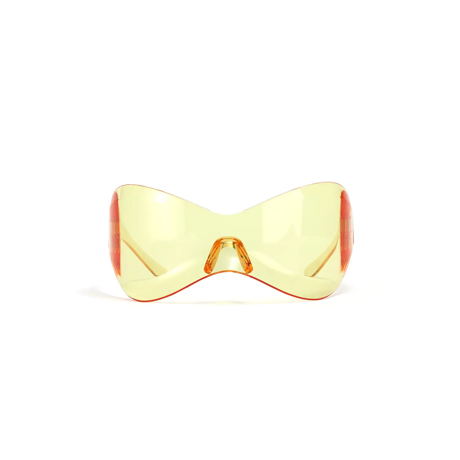 Xunge Alien Sunglasses Men Women Y2K Party Wear Yellow