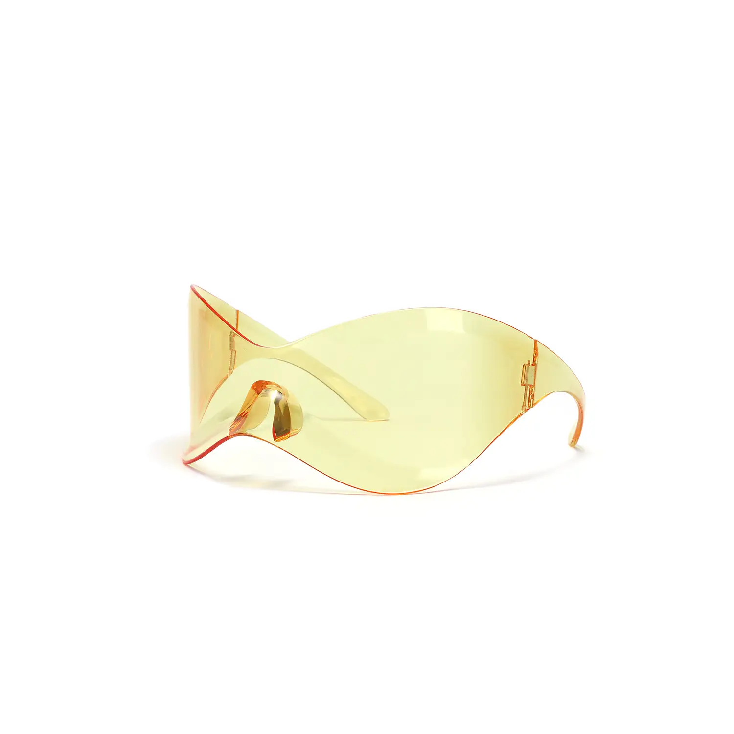 Xunge Alien Sunglasses Men Women Y2K Party Wear Yellow