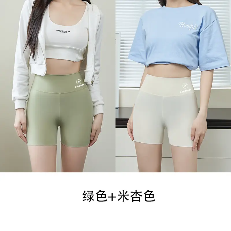 Women's Black Stretch High Waist Shorts with Light-Proof Design - Image 10